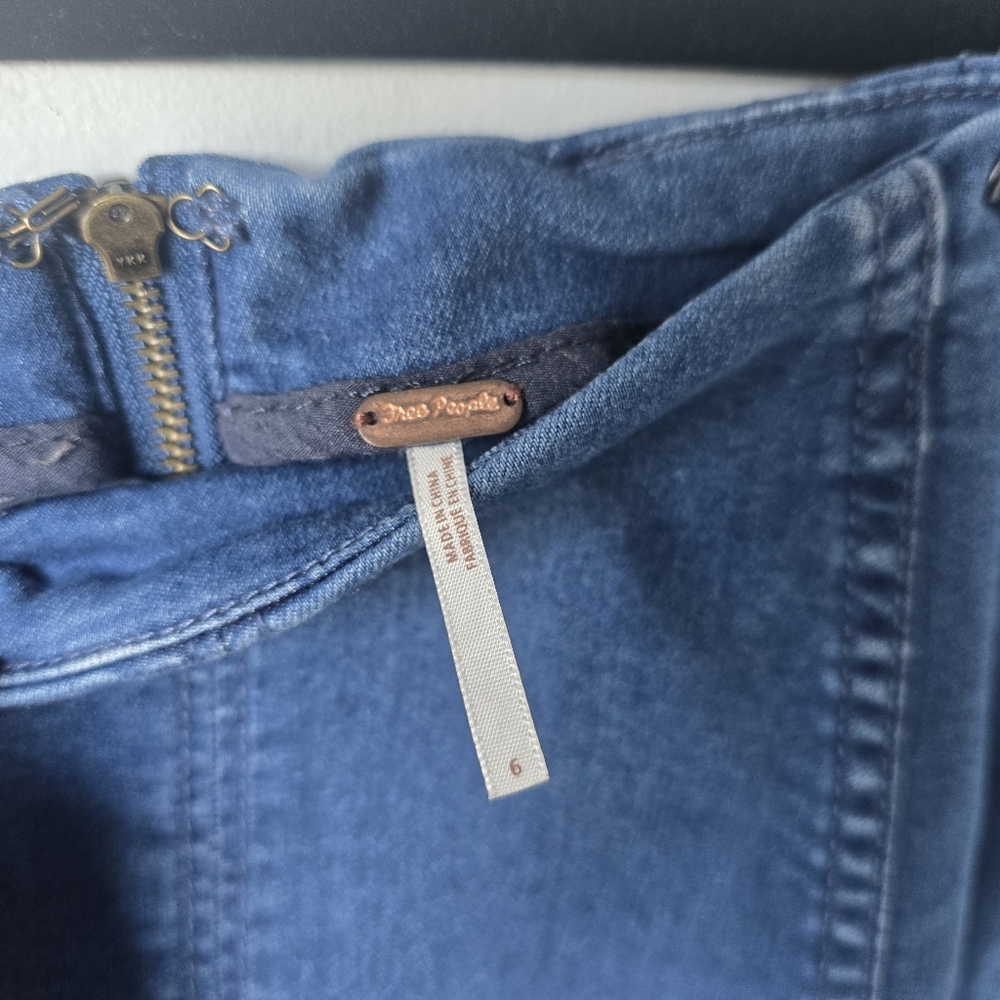 Free People Denim Skirt 6 - Picture 4 of 7